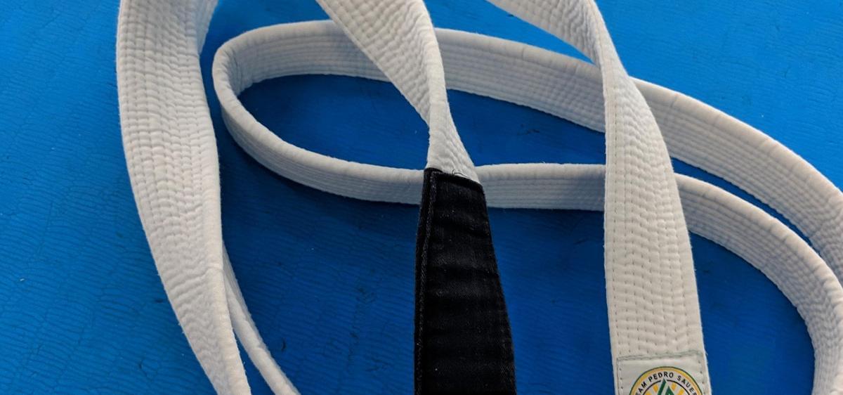Zero Stripe White Belt